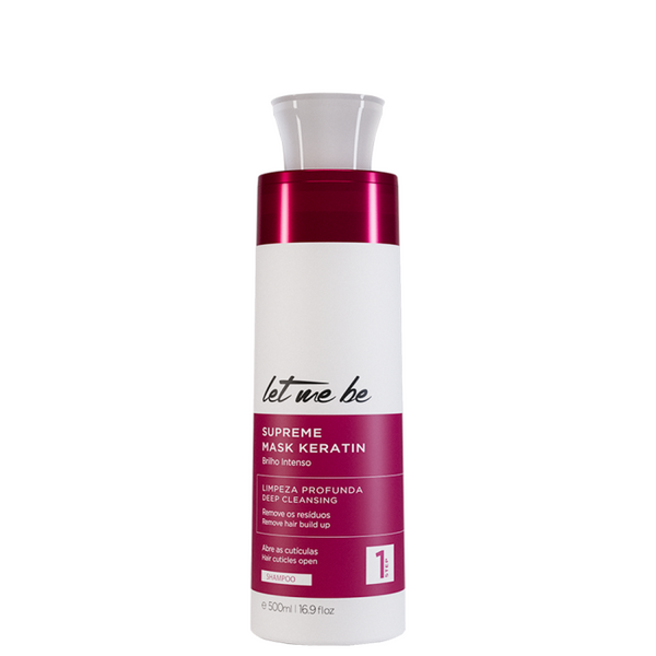 Shampoo Supreme Mask Keratin Antirresíduos Let Me Be - 500ml