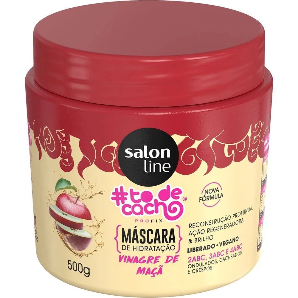 Máscara de hidratação #todecacho Vinagre de Maçã Salon Line 500g