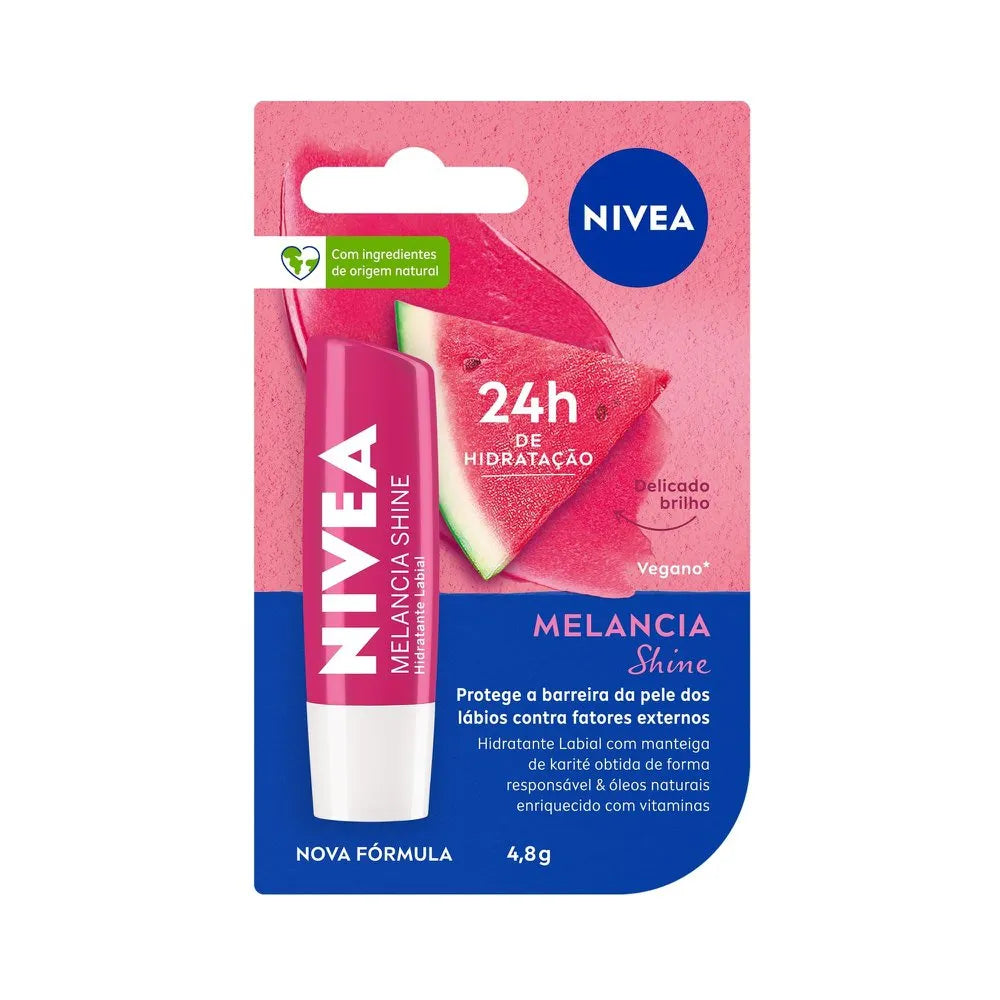 Hidratante Labial Melancia Shine NIVEA - 4,8g