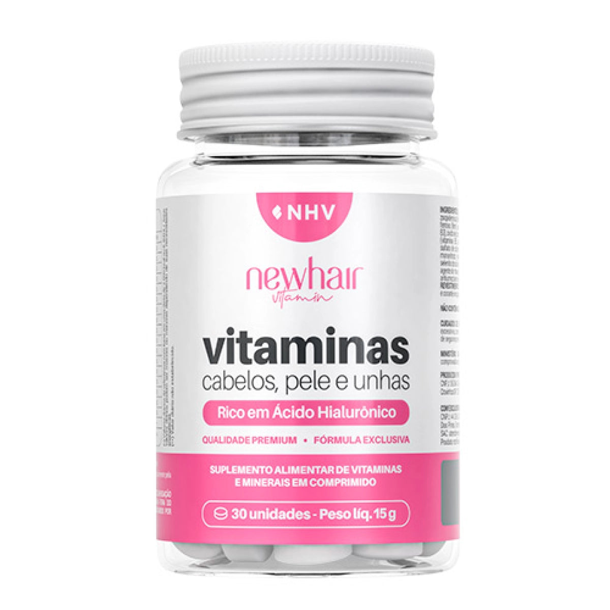 Vitamina para cabelos com Ácido Hialurônico