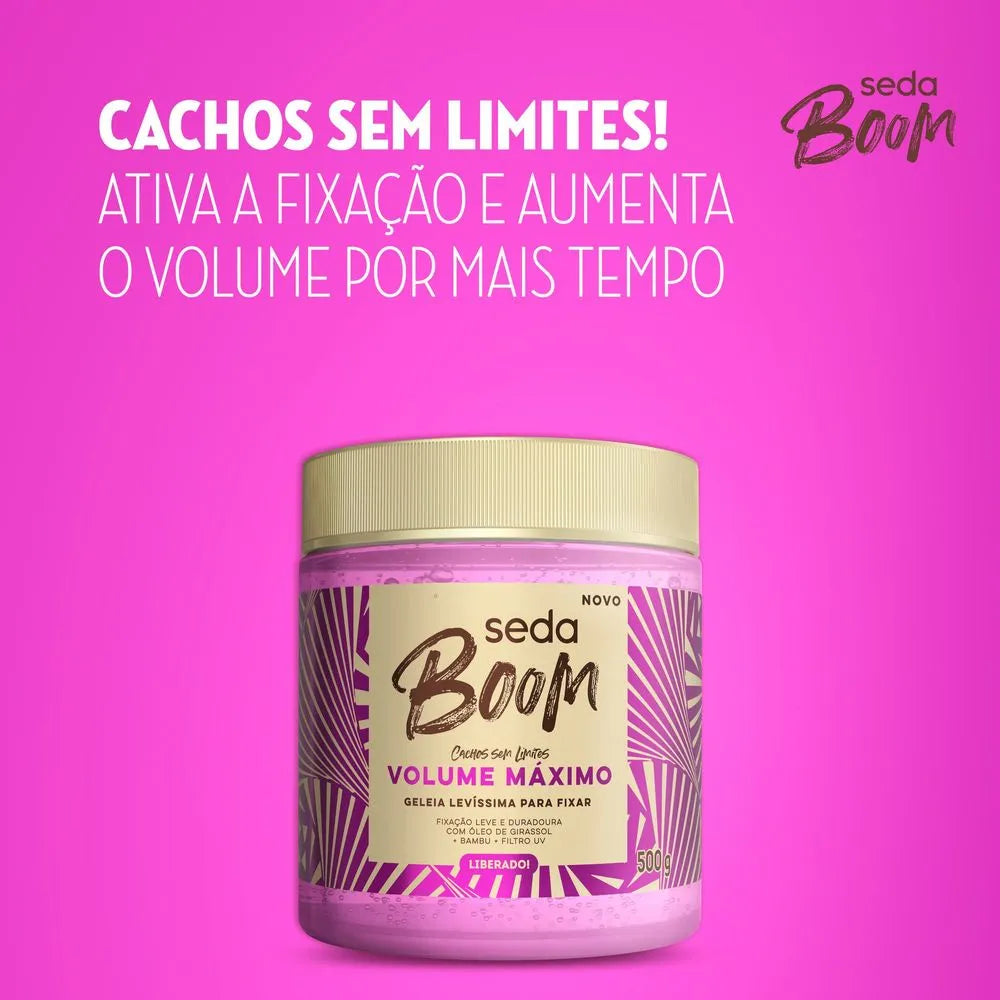 Gelatina Seda Boom Volume Máximo 500g