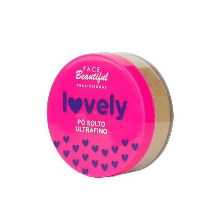 Pó solto facial ultrafino lovely by Face Beautiful