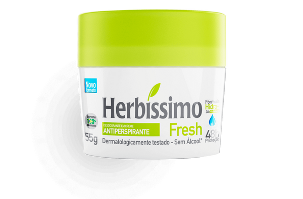 Desodorante Creme Antitranspirante Fresh Herbíssimo 55g