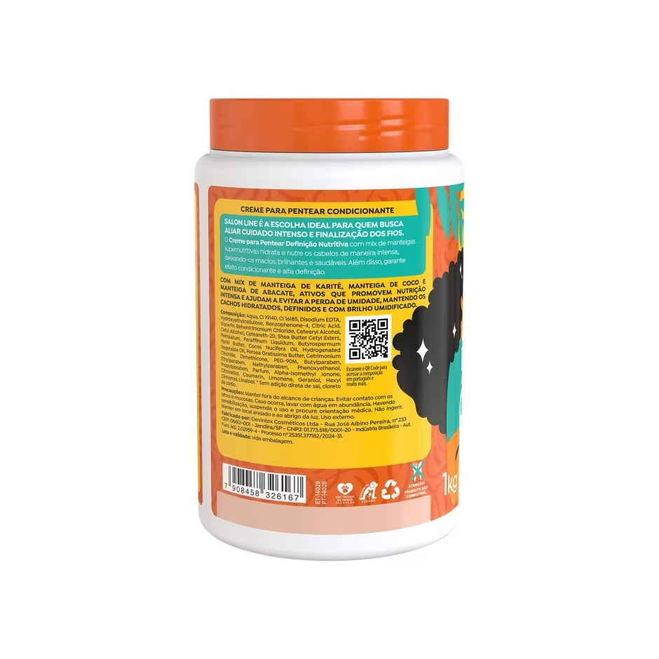 Creme De Pentear Salon Line Definição Nutritiva - 1Kg