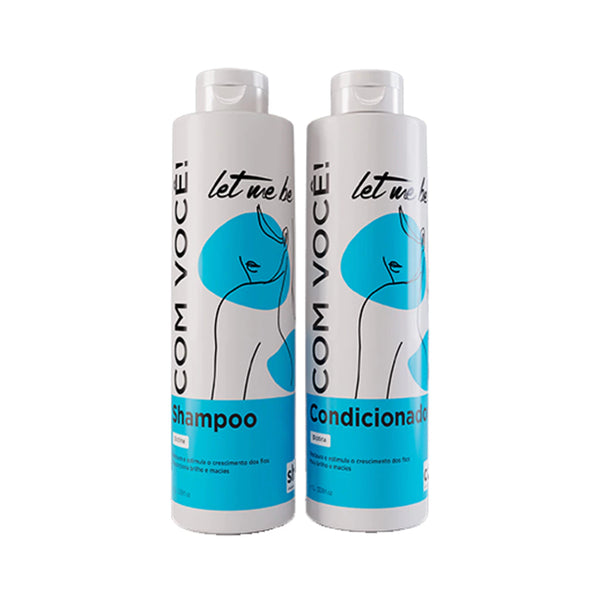 Kit Shampoo + Condicionador Biotina - Com Você - 1L
