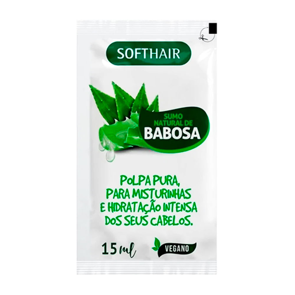 Sumo Natural de Babosa Vegano Soft Hair Sachê 15ml