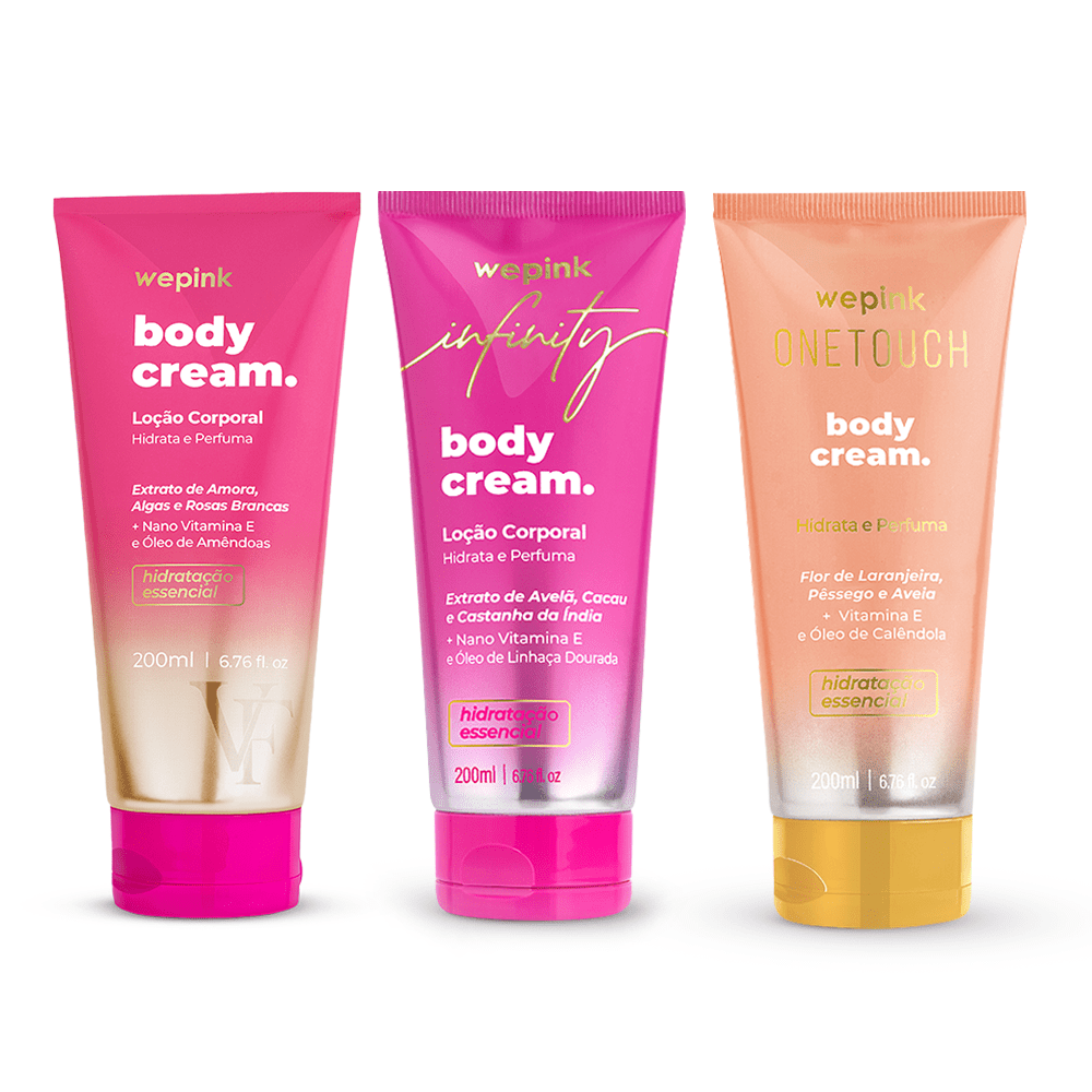 Kit 3 Body Cream - We Pink