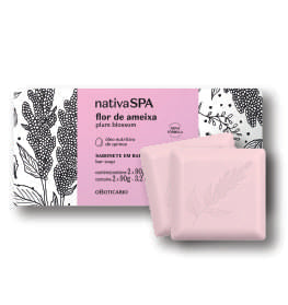 Nativa SPA Plum Blossom Soap Bar, 2 units of 90g