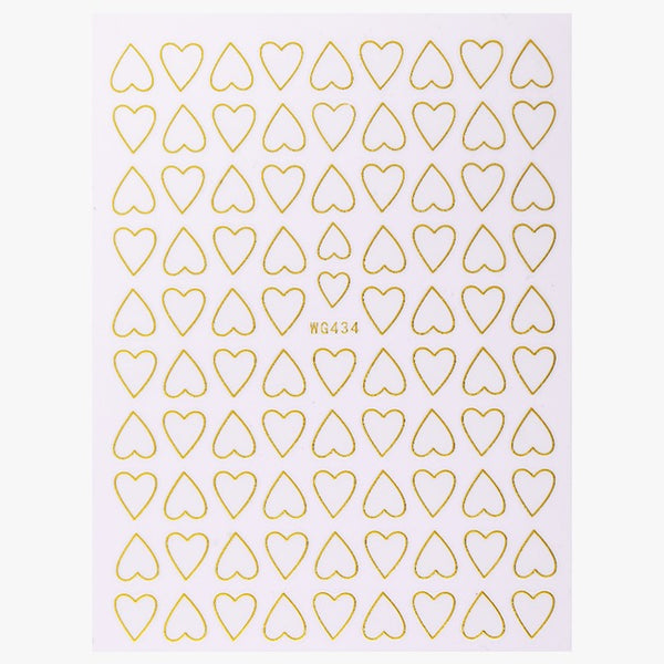 3d Nail Art Sticker Heart Decals