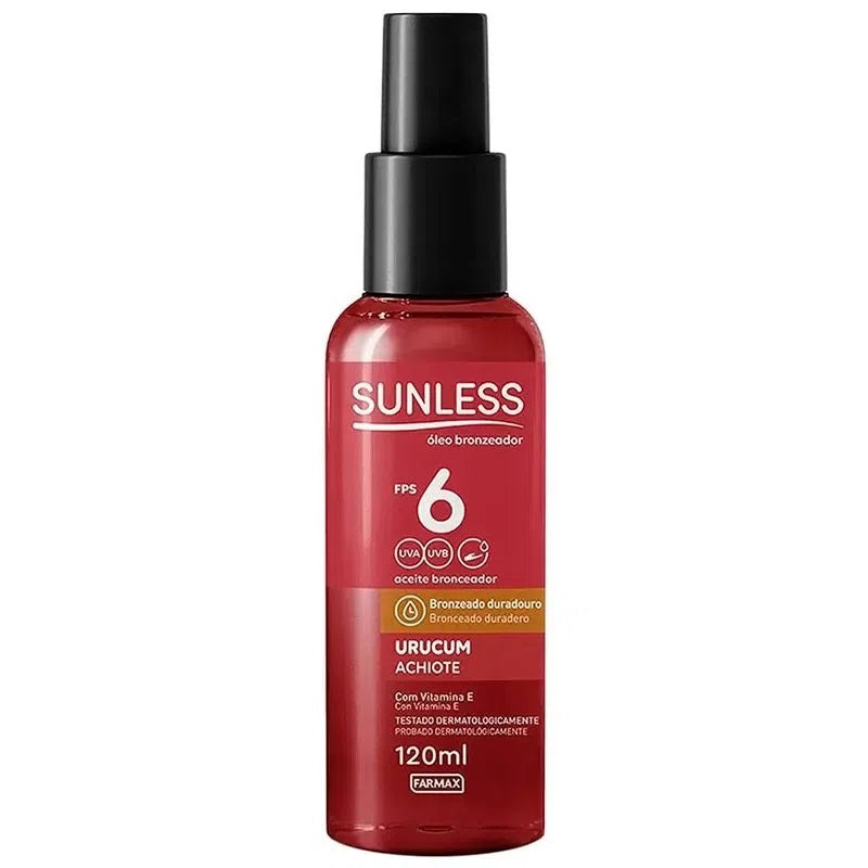 Sunless Urucum Tanning Oil SPF 6 120ml