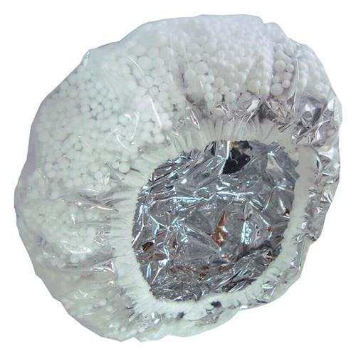 Capuchon thermique métallisé avec polystyrène - hydratation des cheveux