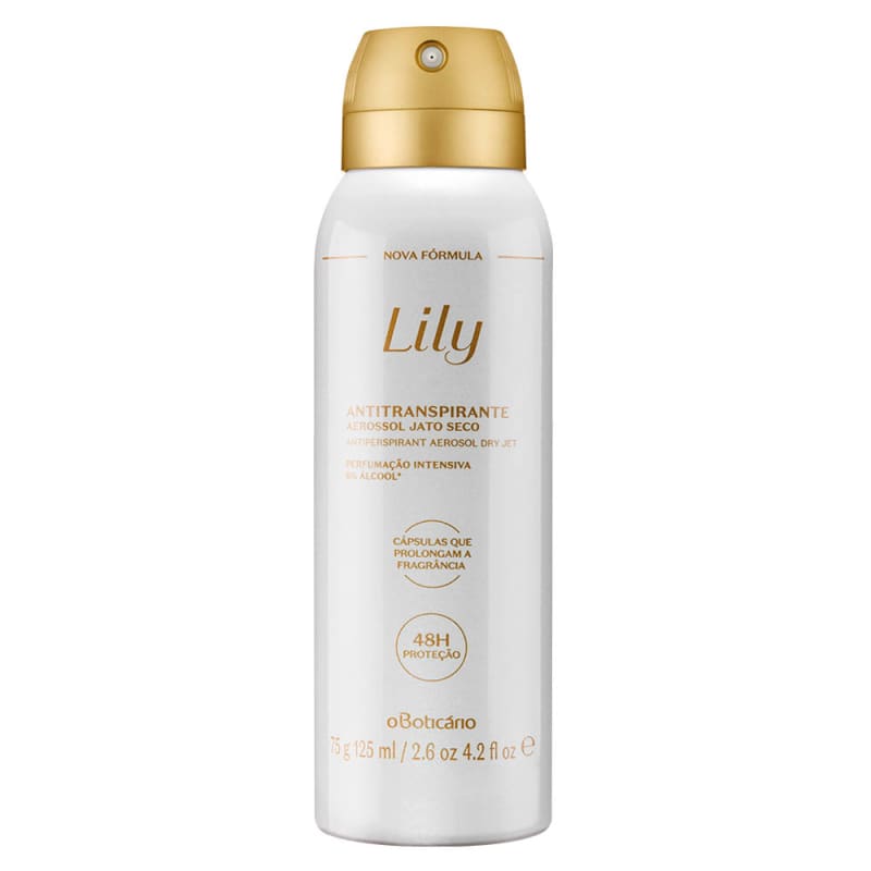Desodorante Antitranspirante Aerosol Lily 75g/125ml