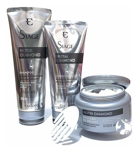 Kit eudora siàge nutri diamant shampooing + cond. + Masque