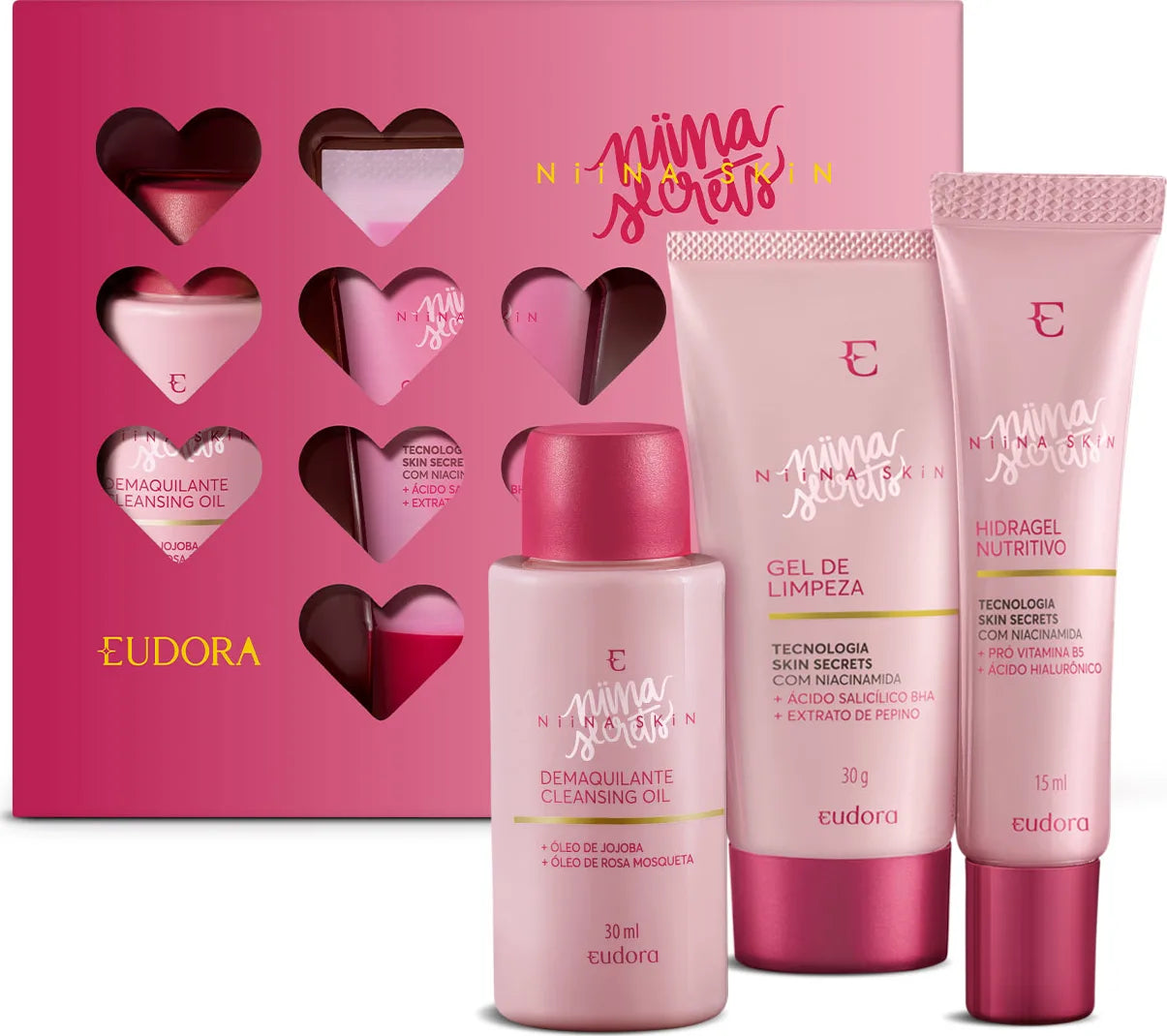 Kit Eudora Travel Size Niina Secrets (3 itens)