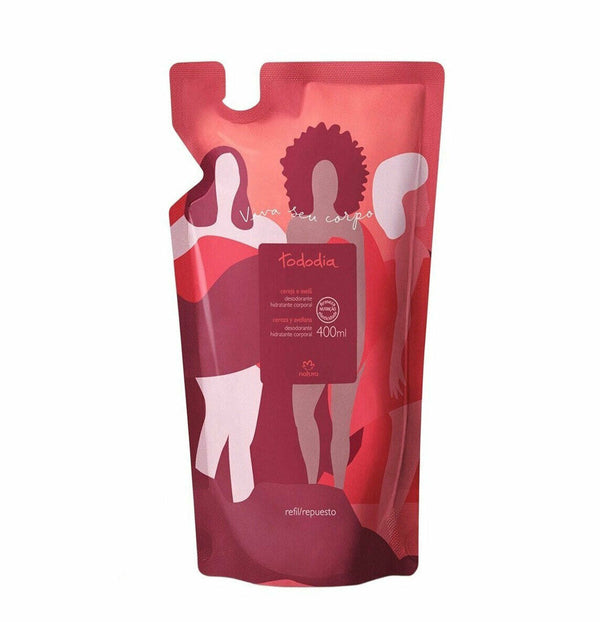 Refill Body Cream Cereja and Avelã 400ml Tododia - Natura