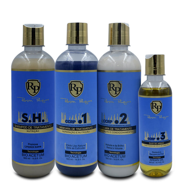 Kit Robson Peluquero Capillary Schedule Treatment CCRP - Complete Hydration Bio Acetum - 4 Steps