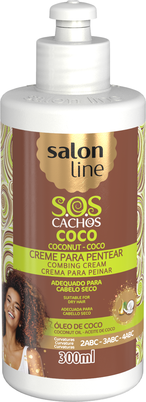SOS Cachos Coco Tratamento Profundo Leave -In - 300 ml