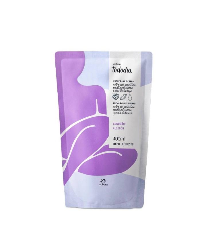 Refill Body Cream Cotton 400ml Tododia - Natura