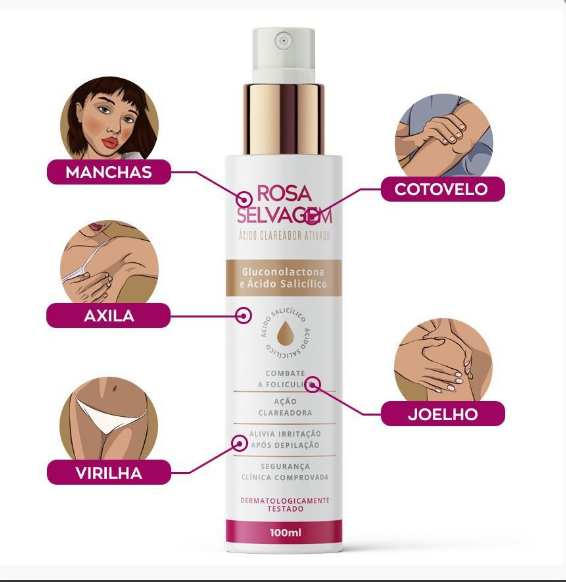 Activated Whitening Acid Rosa Selvagem 100ml