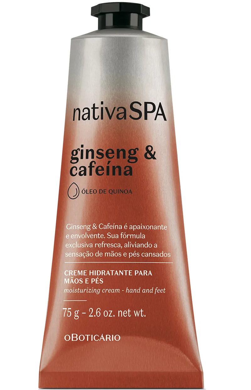Nativa Spa Ginseng & Cafeine Hand and Foot Cream 75G