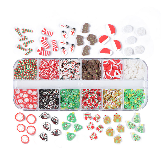 Kit of 12 3D Christmas Decorations - Model 1