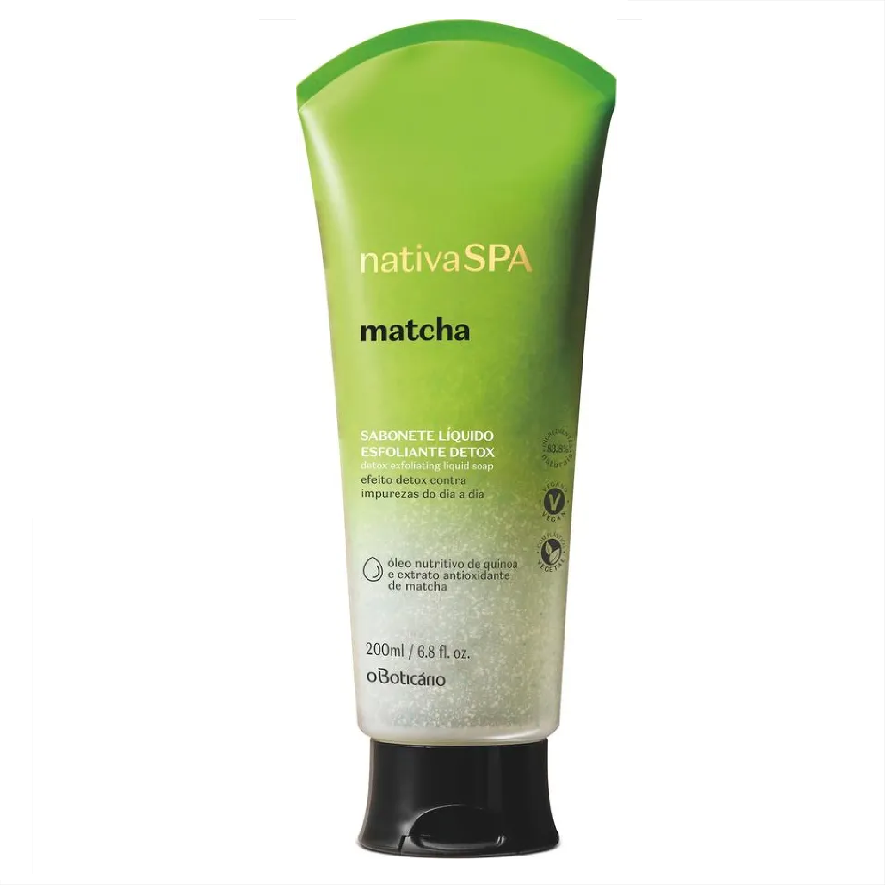 Nativa Spa Matcha Detox Exfoliating Body Soap 200 ml