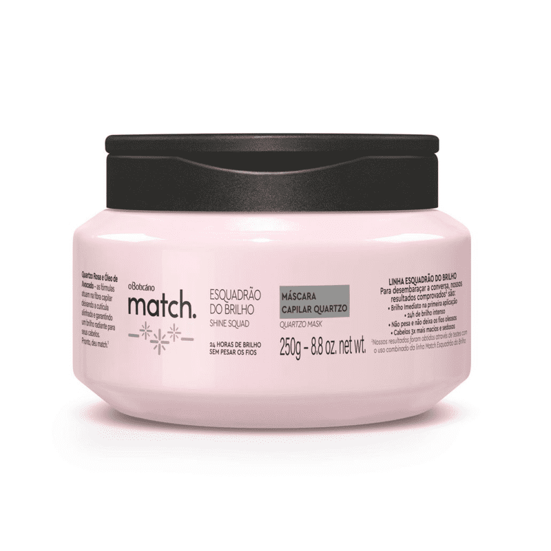 Match Brilho Hair Mask 250ml - O Boticario