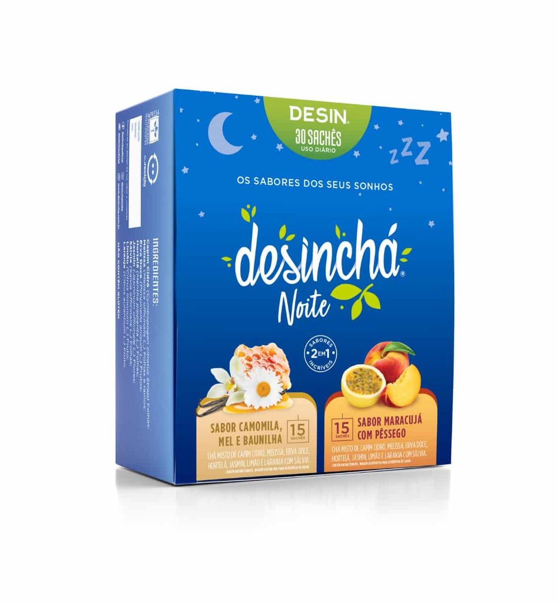 Night Tea Flavours: Passionfruit with Peach + Camomile Honey and Vanilla