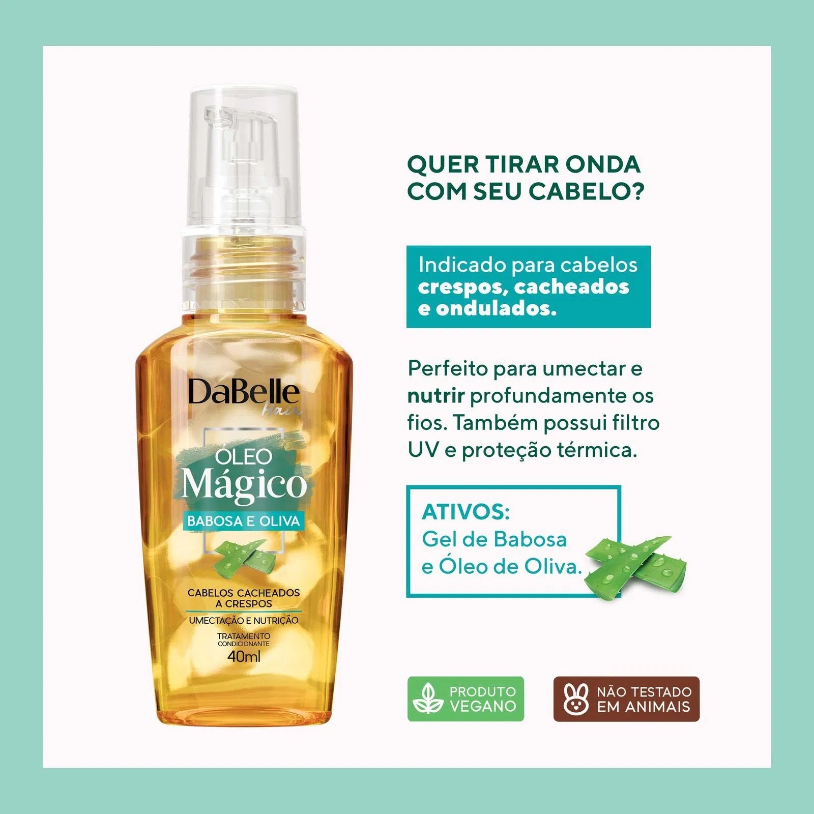 Capillary Magic Oil Olive and Babosa DaBelle - 40ml