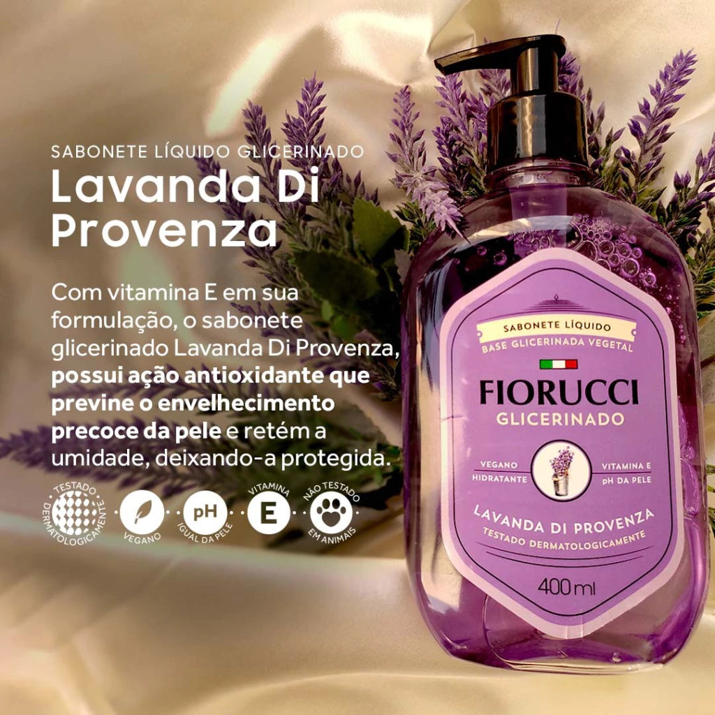 Glycerierte flüssige Seife - di Lavendel
