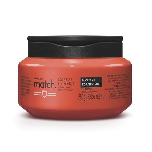 Match Match Escudo de Força Hair Mask 250g - O Boticario 