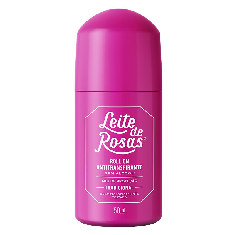 Desodorante Roll On Leite de Rosas Tradicional 48h - 50ml