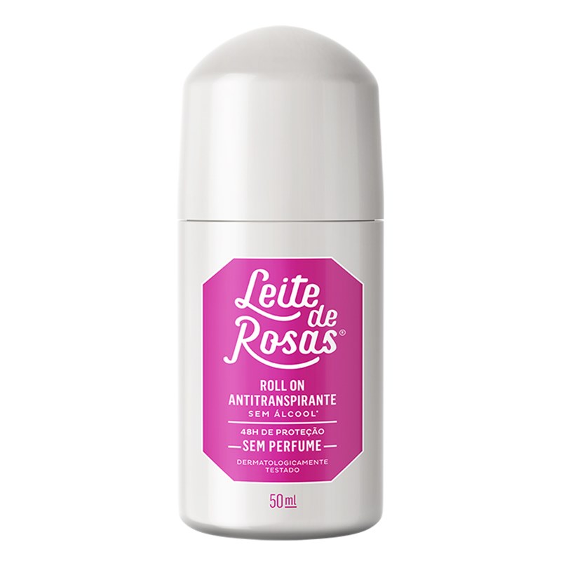 Rouler le déodorant sur le lait de roses sans parfum 48h - 50 ml