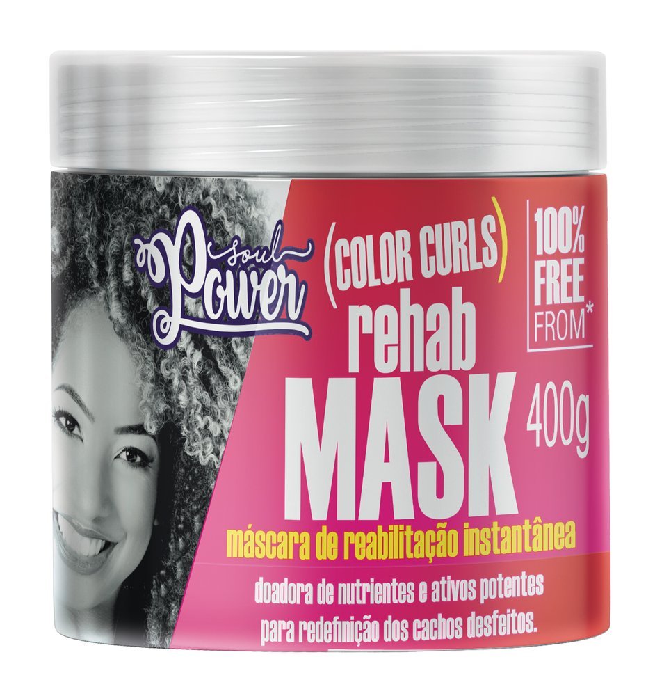 Soul Power Coloridos - Instant Rehabilitation Mask Colors Curls 400ml