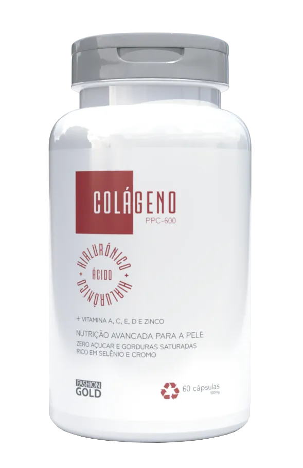 Colágeno Hidrolisado 60 Capsulas - Fashion Gold - PPC 600