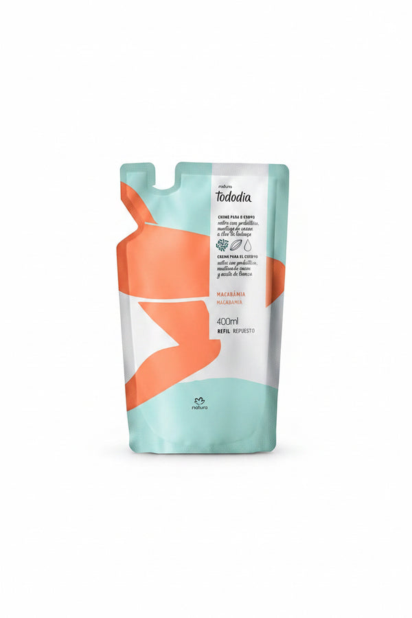 Refill Body Cream Macadâmia 400ml Tododia - Natura 